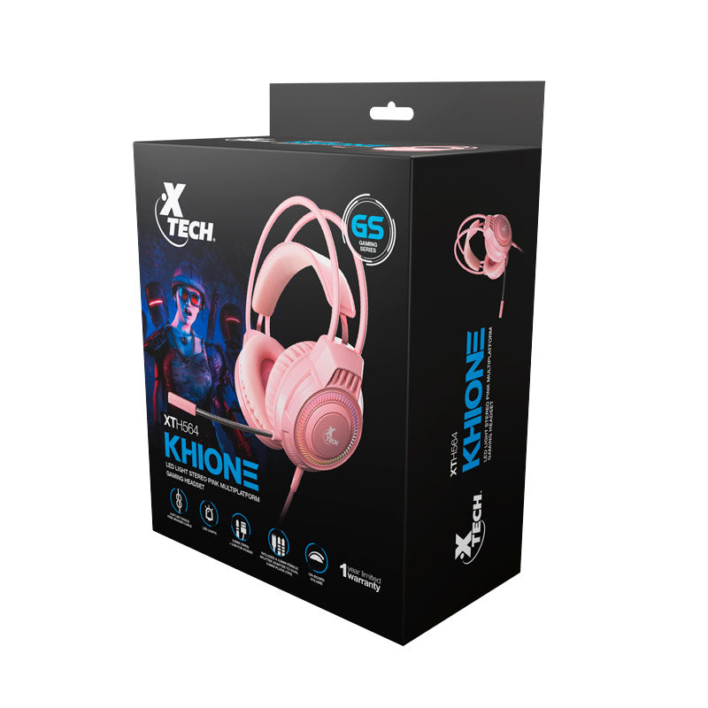 Auriculat tipo diadema Rosa Xtech XTH-564