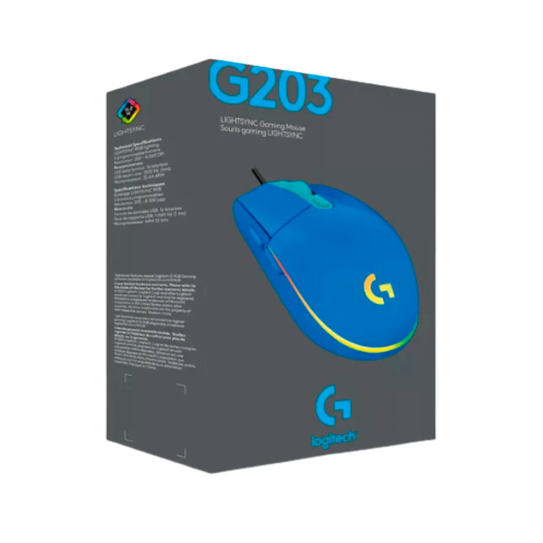 LOGITECH GAMING MOUSE G203 – CELESTE